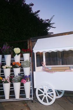 Candy Cart And Flower Stand