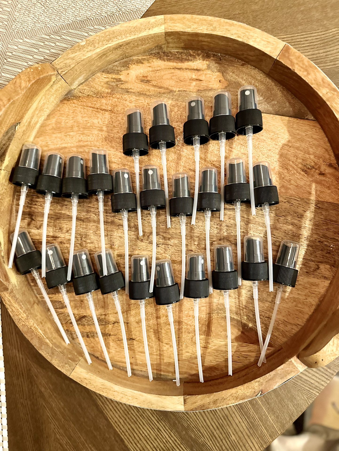 Fine Mist Spray Tops With Tube And Clear Top