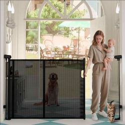Luvcoo Extra Tall Retractable Baby Dog, & Child Gate