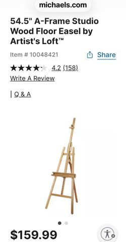 Artist wood easel