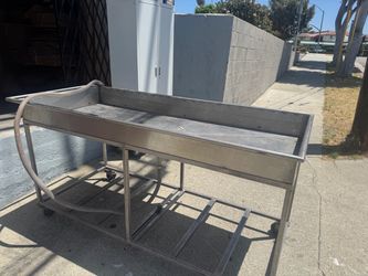 Stainless Steel Commercial Salad Washing Tub on Wheels