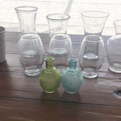 Flower Vases - Set of 8