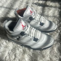 Nike Jordan Retro 4 White Cement 10.5 