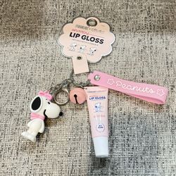 Brand New CELAVI × Peanuts Snoopy Keychain & Gloss