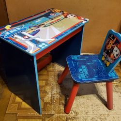paw patrol desk and chair 