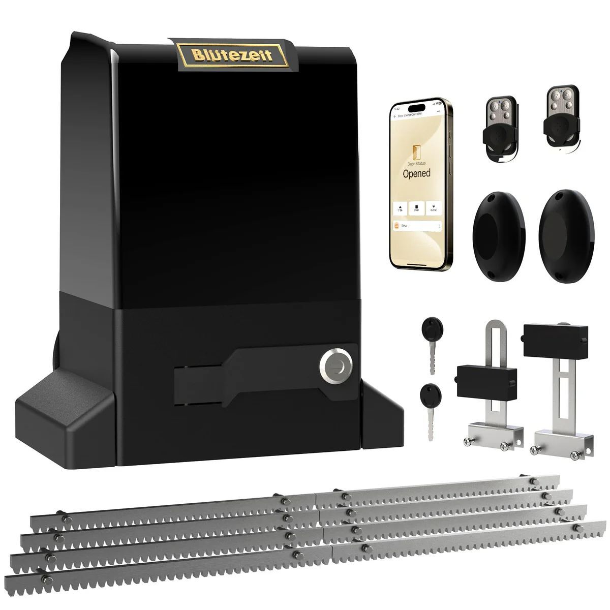 Blütezeit 1800lb WiFi Sliding Gate Opener Smart App Control, 1/2HP #1074CK1