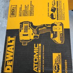 Dewalt 20v Brushless Atomic Impact with charger and battery