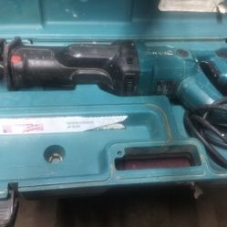 Makita Is Also With Cord 75 Bucks It Works And Everything Comes With A Case Two Blades