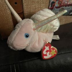 TY beanie Baby Original Owner Swirly Rare Vaulted With Original Hang Tag And Tush Tag With Error