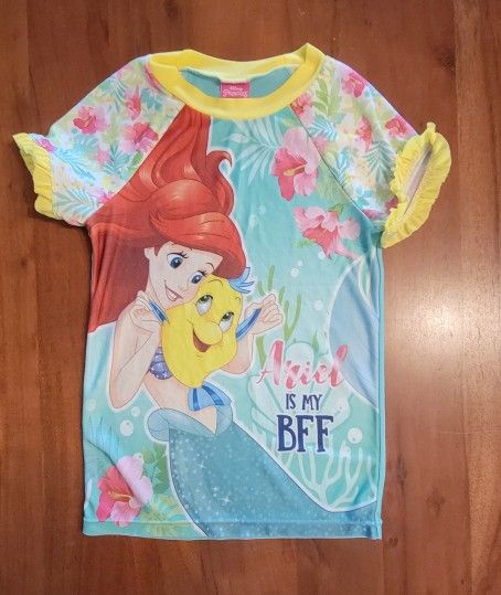 Little Mermaid Ariel Nightgown Nightshirt Size 6