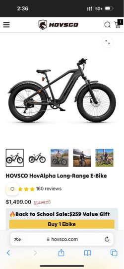 Brand new HOVSCO alpha Ebike 850 out the door