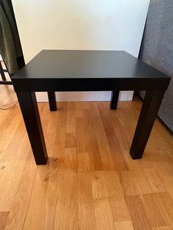 Black Square Side Table