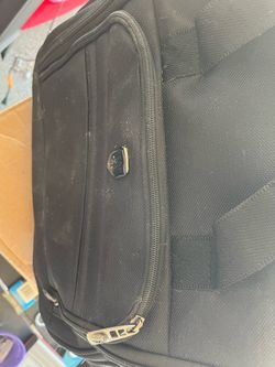 Black Travel Club roll-on bag