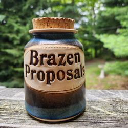 Brazen Proposals Ceramic Jar