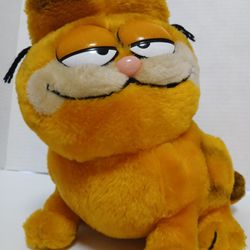 Vintage 1981 Garfield The Cat Bean Bag Plush Toy Doll Stuffed Animal Dakin 8"