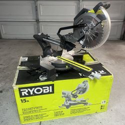 RYOBI 15 Amp 10 in. Corded Sliding Compound Miter Saw with LED Cutline Indicator