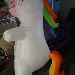 inflatable rainbow unicorn costume 