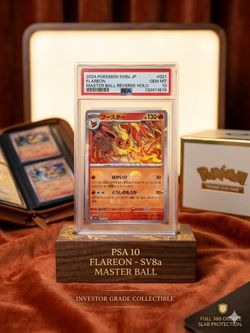 PSA 10 Flareon 021/187 Master Ball Pattern Holo 2024 Pokemon SV8a JP