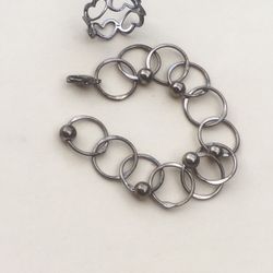 Sterling Silver Ring And Small Bracelet For  Small Wrist