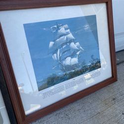 Ariel Ship Vintage Frame 