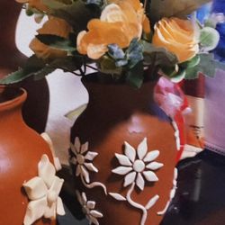 Florero De Barro Clay Vase