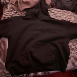 Black Essentials Hoodie