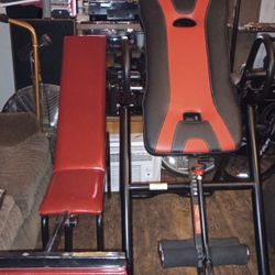 Leg Work -out Bench $120 , Back Depression Machine $200