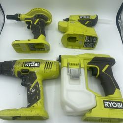 ryobi 18v tool combo With Bag And Batteries