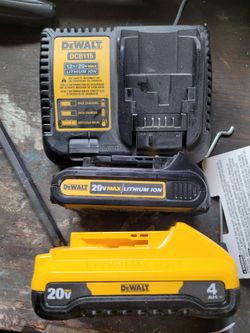 Dewalt chargers and 2 batteries