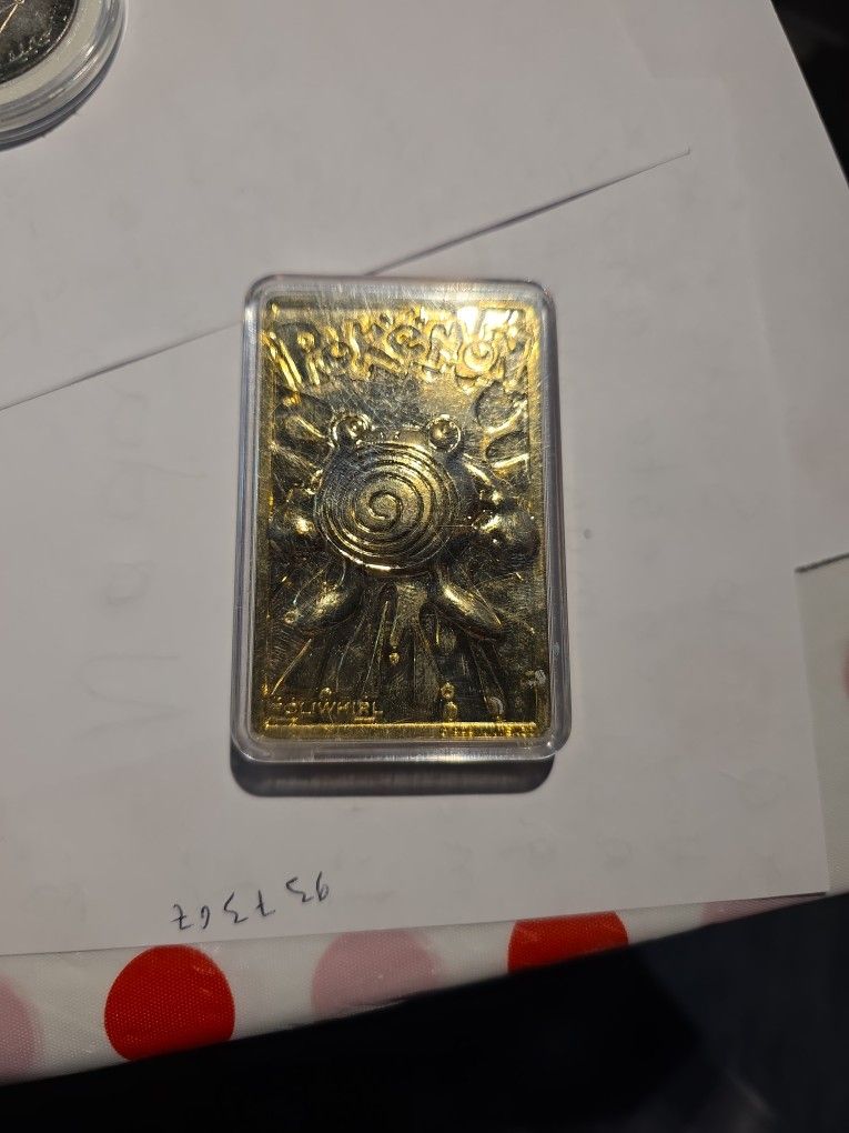 Pokemon Golden Plated Trading Card