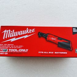 Milwaukee 2457-20 M12 12V 3/8" Inch Cordless Ratchet (Tool Only)