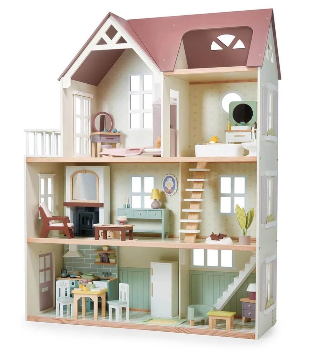Mulberry Mansion Large Wooden Dollhouse