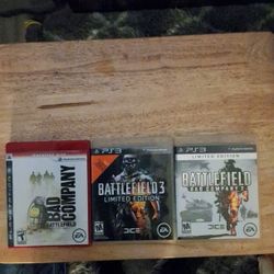Playstation, 3 games. Battlefield . All 3 Games For $9