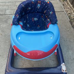Baby Walker Space Rocket Red Blue Baby Blue 