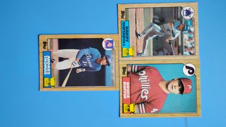 1987 Topps Baseball Cards Lot of 3