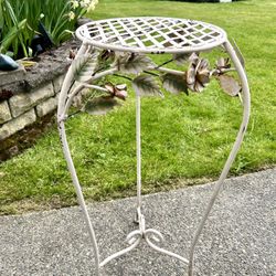 Wrought iron plant stand