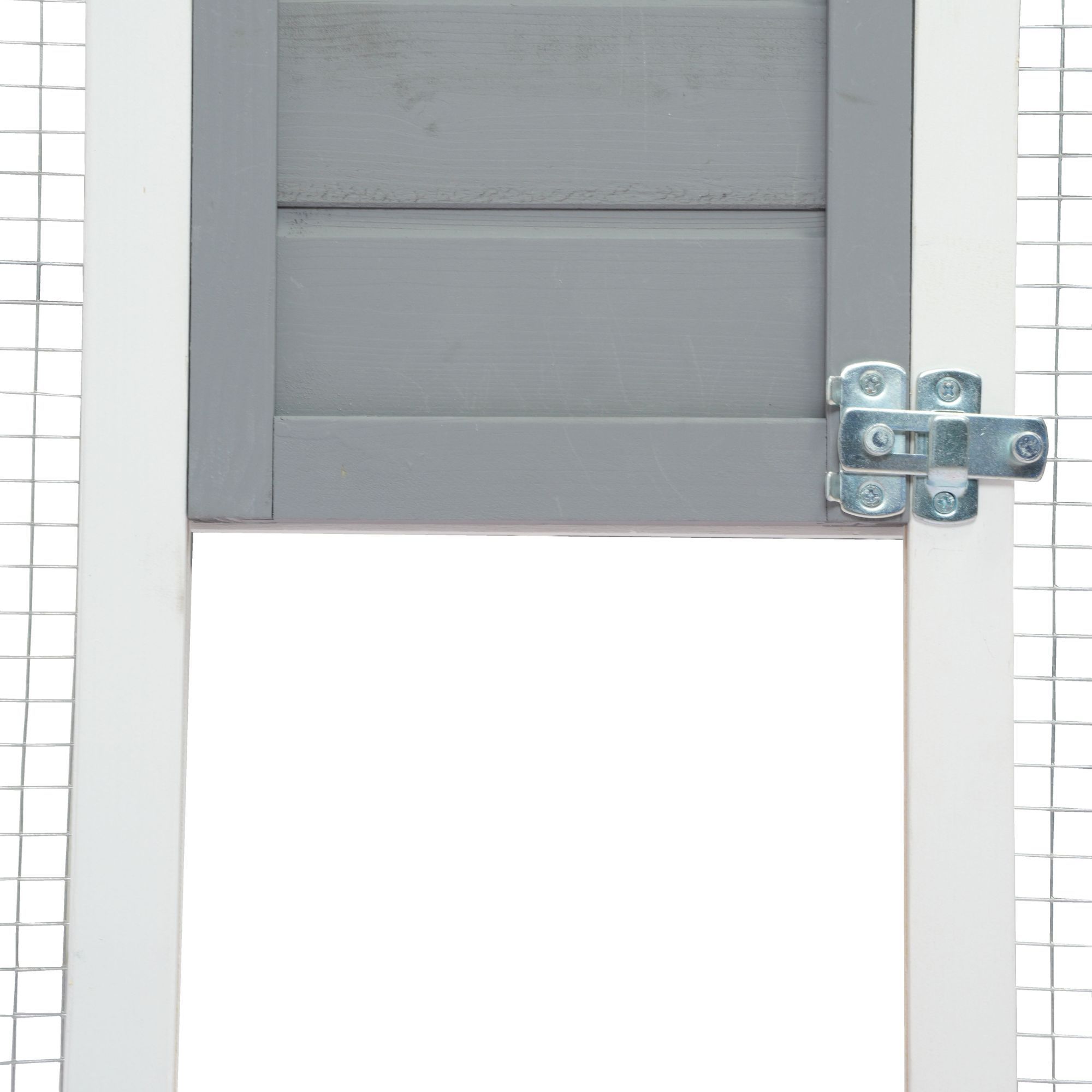 XPT019 cat cage box lovely house cute pet play speace Wooden White Big for backyard room Pet supplies