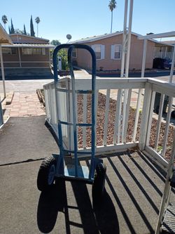 Blue Steel Hand Truck Dolly NEEDS TIRES