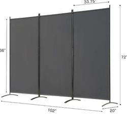  3 Panel Room Divider Folding Partition