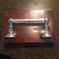 BRAND NEW, STAINLESS STEEL TOILET PAPER HOLDER WITH SCREWS 