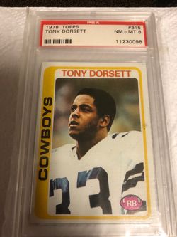 Tony Dorsett 1978 Topps PSA 8 Rookie Card NFL Dallas Cowboys