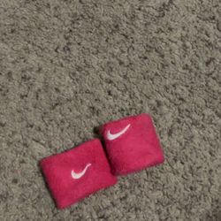 Pink Nike Wristbands 