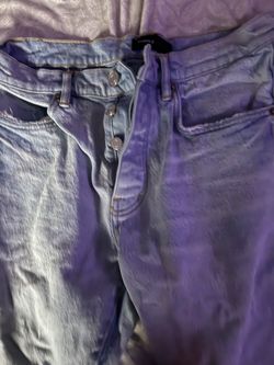 purple jeans