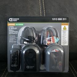 2-Outlet Indoor/Outdoor Wall Adapters with Remote Control Kit (Includes 4-Adapters and 2-Remotes)
