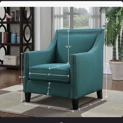 Alcott Hill Damira Teal Chair 
