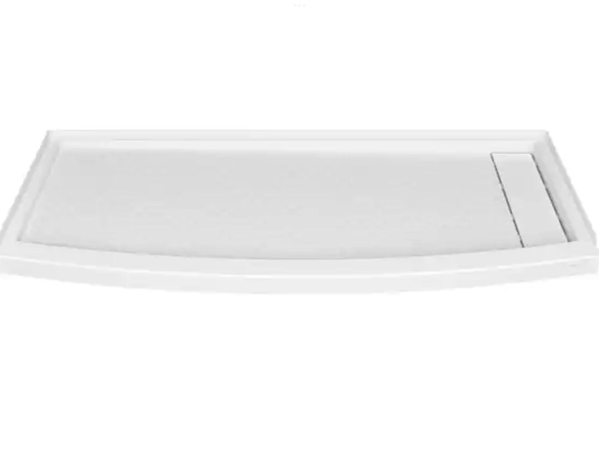 American Standard Ovation Curve 60 in. L x 30 in. W Alcove Shower Pan Base with Right Drain in Arctic White