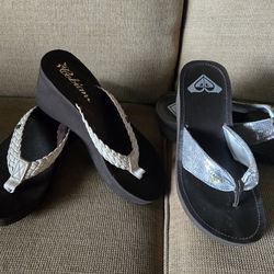 Roxy and Cobian size 8 sandals 