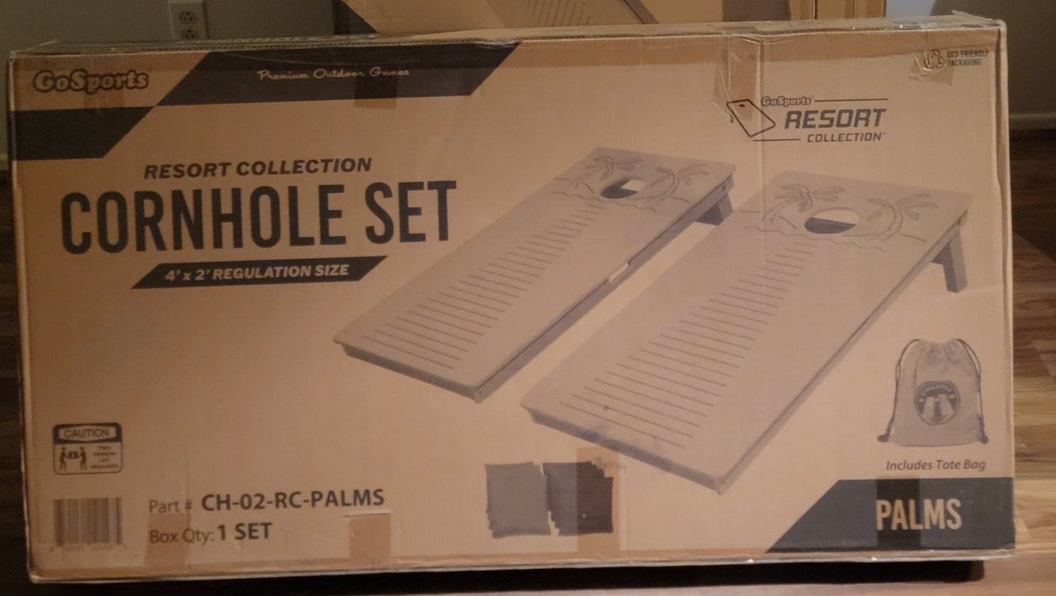 GoSports (2 boards)  4x2 ft Resort Collection All Weather Cornhole Board Game Set - Regulation Size 