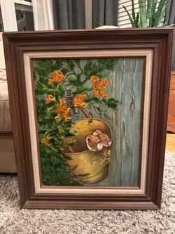 Beautiful Vintage Framed Painting