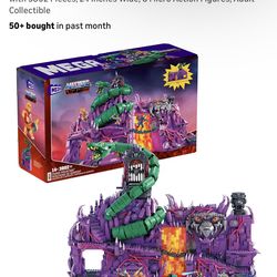 MEGA Masters of The Universe Building Toys Set, Snake Mountain with 3802 Pieces, 24 Inches Wide, 6 Micro Action Figures, Adult Collectible
